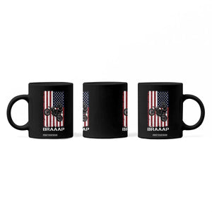Dirt Bike Coffee Mug Braaap American Flag Motocross TS14 Print Your Wear