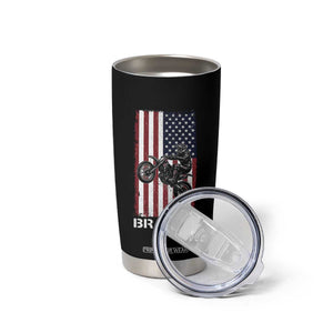 Dirt Bike Tumbler Cup Braaap American Flag Motocross TS14 Print Your Wear