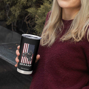 Dirt Bike Tumbler Cup Braaap American Flag Motocross TS14 Print Your Wear