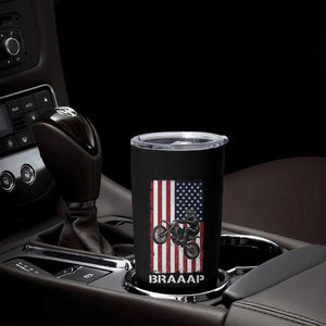 Dirt Bike Tumbler Cup Braaap American Flag Motocross TS14 Print Your Wear
