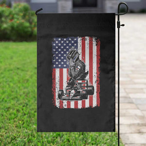 Patriotic Racing Car American Flag Race Garden Flag TS14 Print Your Wear