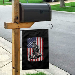 Patriotic Racing Car American Flag Race Garden Flag TS14 Print Your Wear