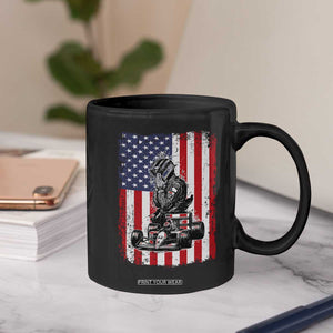 Patriotic Racing Car American Flag Race Coffee Mug TS14 Print Your Wear