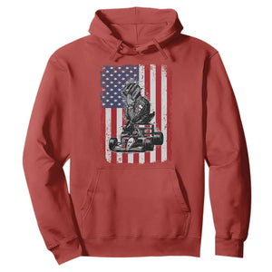 Patriotic Racing Car American Flag Race Hoodie TS14 Red Print Your Wear