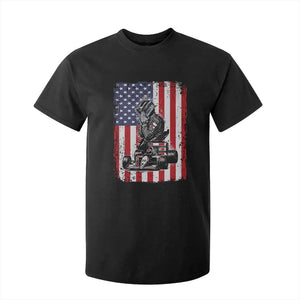 Patriotic Racing Car American Flag Race T Shirt For Kid TS14 Black Print Your Wear