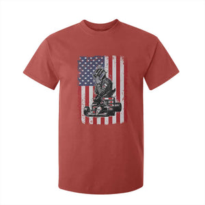 Patriotic Racing Car American Flag Race T Shirt For Kid TS14 Red Print Your Wear
