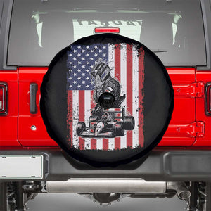 Patriotic Racing Car American Flag Race Spare Tire Cover TS14 Black Print Your Wear