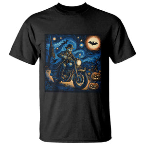 Dirt Bike T Shirt Van Gogh Starry Night Halloween Biker TS14 Black Print Your Wear