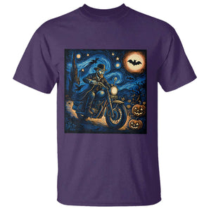 Dirt Bike T Shirt Van Gogh Starry Night Halloween Biker TS14 Purple Print Your Wear