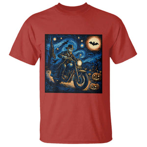 Dirt Bike T Shirt Van Gogh Starry Night Halloween Biker TS14 Red Print Your Wear