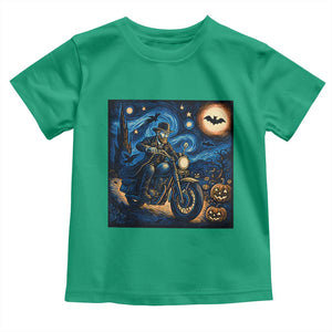 Dirt Bike Toddler T Shirt Van Gogh Starry Night Halloween Biker TS14 Irish Green Print Your Wear