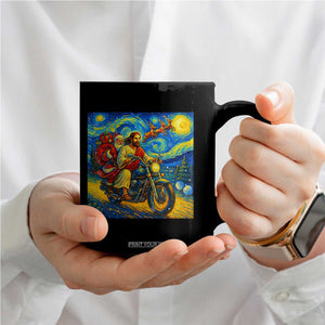 Dirt Bike Motocross Coffee Mug Jesus Santa Christmas Starry Night TS14 Print Your Wear