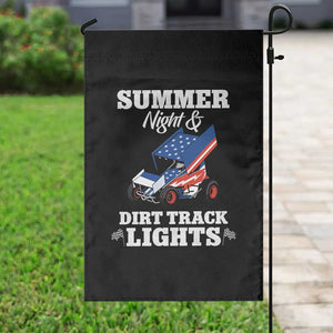 Sprint Car Racing Garden Flag Summer Nights And Dirt Track Lights TS14 Print Your Wear