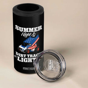 Sprint Car Racing 4 in 1 Can Cooler Tumbler Summer Nights And Dirt Track Lights TS14 Print Your Wear