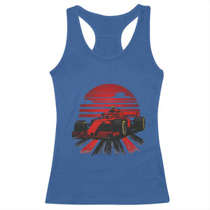 Racing Car Red Speed Motorsport Racerback Tank Top TS14 Royal Blue Print Your Wear