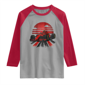 Racing Car Red Speed Motorsport Raglan Shirt TS14 Sport Gray Red Print Your Wear