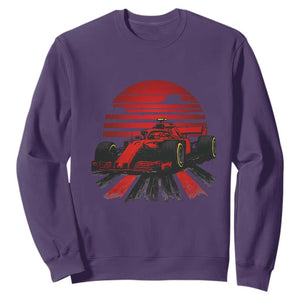 Racing Car Red Speed Motorsport Sweatshirt TS14 Purple Print Your Wear