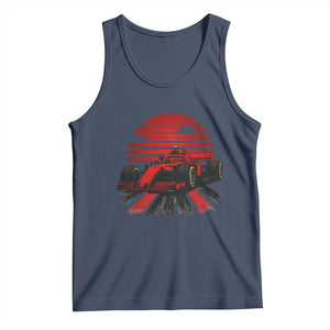 Racing Car Red Speed Motorsport Tank Top TS14 Navy Print Your Wear