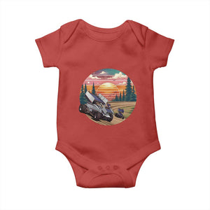 Sprint Car Dirt Track Racing Sunset Motorsports Baby Onesie TS14 Red Print Your Wear