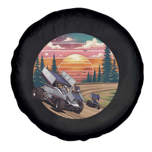 Sprint Car Dirt Track Racing Sunset Motorsports Spare Tire Cover TS14 Print Your Wear
