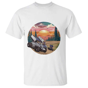 Sprint Car Dirt Track Racing Sunset Motorsports T Shirt TS14 White Print Your Wear
