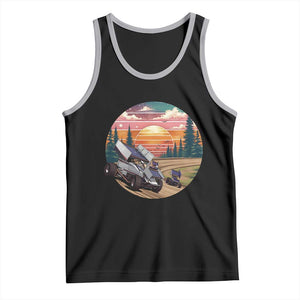 Sprint Car Dirt Track Racing Sunset Motorsports Tank Top TS14 Black Athletic Heather Print Your Wear