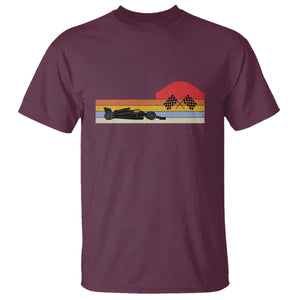 Racing Car Retro Style Vintage T Shirt TS14 Maroon Print Your Wear