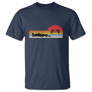 Racing Car Retro Style Vintage T Shirt TS14 Navy Print Your Wear
