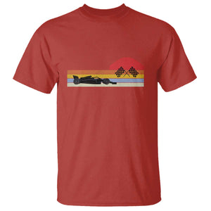 Racing Car Retro Style Vintage T Shirt TS14 Red Print Your Wear