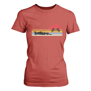 Racing Car Retro Style Vintage T Shirt For Women TS14 Red Print Your Wear