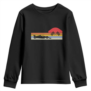 Racing Car Retro Style Vintage Youth Sweatshirt TS14 Black Print Your Wear