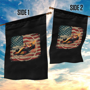 Racing Car Garden Flag Patriotic American Flag Race TS14 Print Your Wear