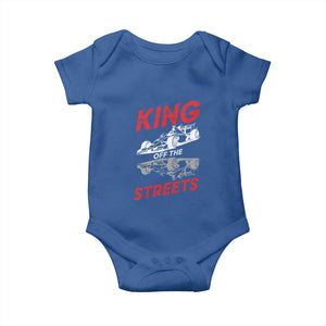 Racing Car Baby Onesie King Of The Streets TS14 Royal Blue Print Your Wear