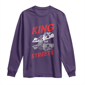 Racing Car Long Sleeve Shirt King Of The Streets TS14 Purple Print Your Wear
