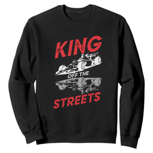 Racing Car Sweatshirt King Of The Streets TS14 Black Print Your Wear