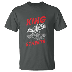 Racing Car T Shirt King Of The Streets TS14 Dark Heather Print Your Wear