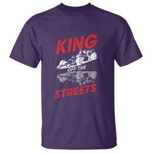 Racing Car T Shirt King Of The Streets TS14 Purple Print Your Wear