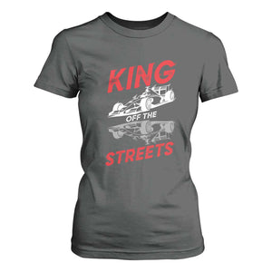 Racing Car T Shirt For Women King Of The Streets TS14 Dark Heather Print Your Wear