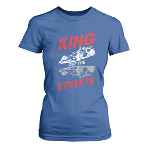 Racing Car T Shirt For Women King Of The Streets TS14 Royal Blue Print Your Wear