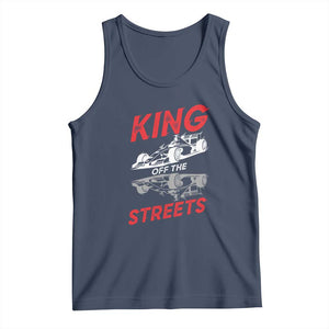 Racing Car Tank Top King Of The Streets TS14 Navy Print Your Wear