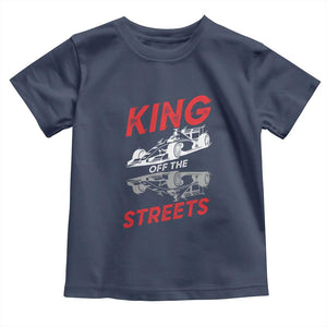 Racing Car Toddler T Shirt King Of The Streets TS14 Navy Print Your Wear