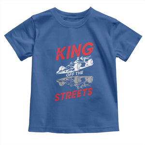 Racing Car Toddler T Shirt King Of The Streets TS14 Royal Blue Print Your Wear