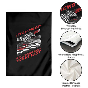 Funny Racing Car Flag Garden Flag It Is Racing Day TS14 Print Your Wear