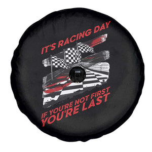 Funny Racing Car Flag Spare Tire Cover It Is Racing Day TS14 Print Your Wear
