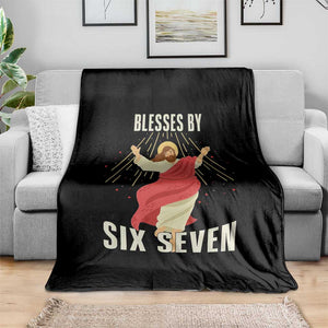 Christian 67 Meme Throw Blanket Blesses By Six Seven Funny TS14 Print Your Wear
