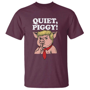 Quiet Piggy T Shirt Funny Anti Trump Political Meme - Print Your Wear