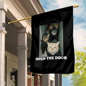 Open The Door Cats Lover Garden Flag Funny Cat Gang Sarcastic Meme TS14 Print Your Wear