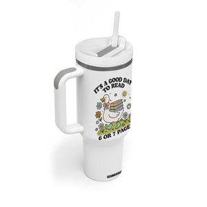 Its A Good Day To Read 6 or 7 Pages Tumbler With Handle Funny Six Seven Teacher Book Lover TS14 Print Your Wear