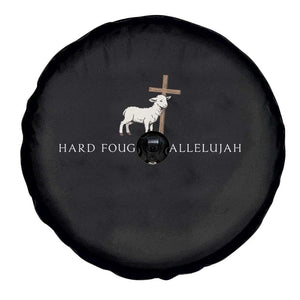 Hard Fought Hallelujah Spare Tire Cover Christian Bible Verse Faith TS14 Print Your Wear