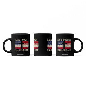 Hard Fought Hallelujah Coffee Mug Patriotic Christian Faith American Flag TS14 Print Your Wear